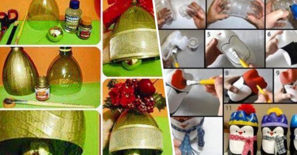 Recicla Botellas De Plástico Para Esta Navidad Y Crea Cosas Muy Lindas