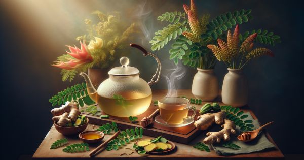Fortaleza en tu copa: El poder inigualable del jengibre y la moringa