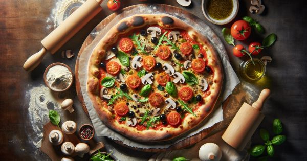 ¡Aprende a hacer una deliciosa pizza vegetariana en casa!