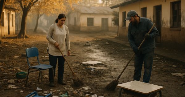 Reconstrucción en La Madrid: Así Luchan las Escuelas por Reabrir tras las Inundaciones