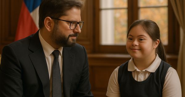 Presidente Kast acoge en La Moneda a estudiante con Síndrome de Down tras sufrir amenazas: Un llamado a la empatía y el respeto