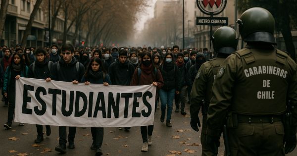Estudiantes Se Movilizan en Otoño: Marchas, Metro Cerrado y Tensión con Carabineros en la Capital