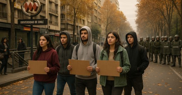 Nuevas Protestas Estudiantiles Sacuden Santiago: Incidentes con Carabineros y Estaciones de Metro Cerradas