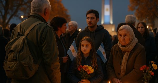 Vigilia en el Monumento: Un Homenaje Emotivo a los Héroes de Malvinas que Conmueve a Rosario