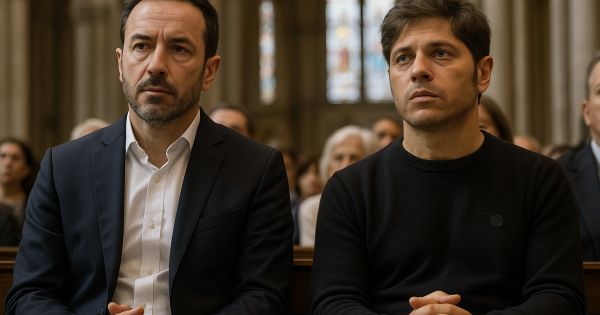 Manuel Adorni y Axel Kicillof en Luján: Emoción y mensajes fuertes en la misa por el aniversario del papa Francisco
