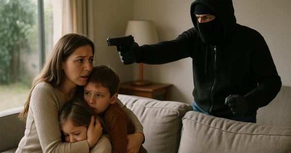 Madre y sus hijos enfrentan violento asalto en La Reina: la inseguridad golpea el corazón del hogar