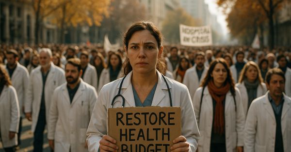 Multitudinaria Marcha en Repudio al Recorte de $63 mil Millones en Salud Pública: Hospitales en Crisis