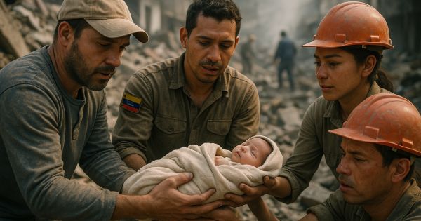 Milagro invernal en Venezuela: Rescatan con vida a un bebé de 18 días tras pasar 32 horas bajo los escombros