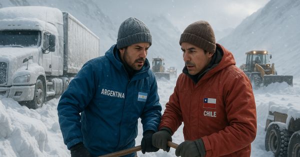 Rescate en la Cordillera: el desafiante operativo para liberar 1.500 camiones varados por la nieve en el Paso Cristo Redentor