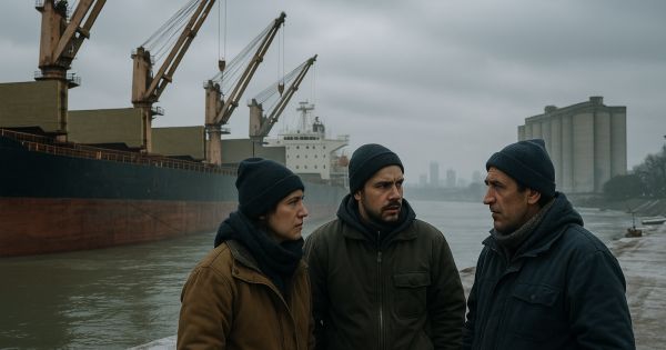 Crisis en los puertos: 140 barcos varados y exportaciones de granos en pausa por paro laboral