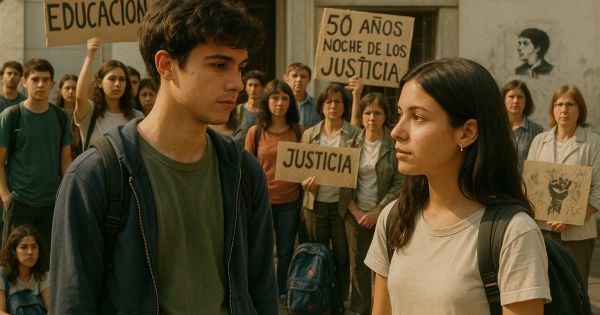 Miles de jóvenes conmemoran el 50° aniversario de la Noche de los Lápices en La Plata y Córdoba