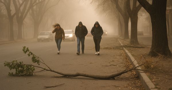 El viento Zonda sacude Mendoza: suspenden clases presenciales y reportan numerosos incidentes