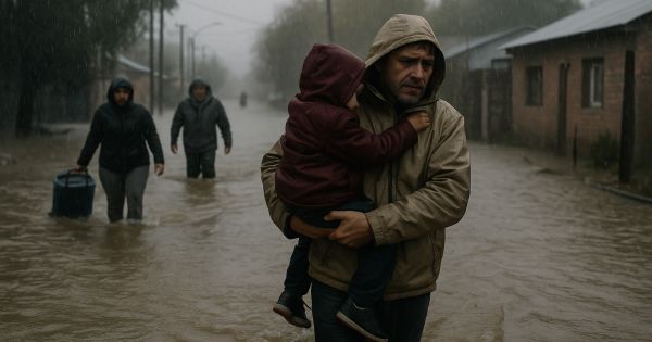 Alerta roja en Neuquén: Fuertes lluvias provocan evacuaciones y caos en la región